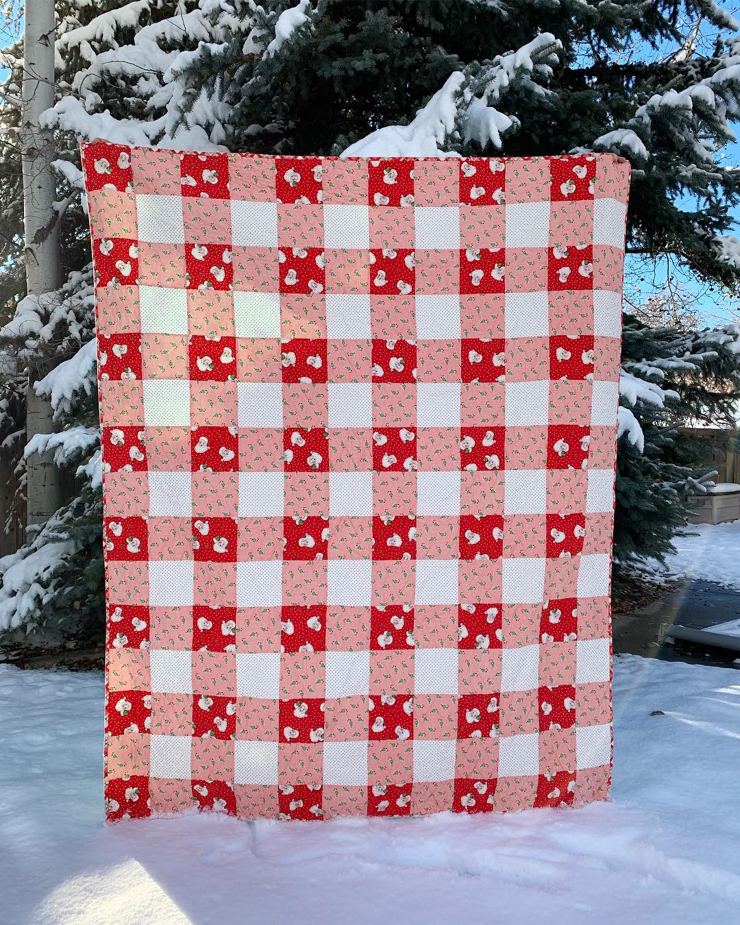 Restocked: Christmas Buffalo Plaid quilt kits!