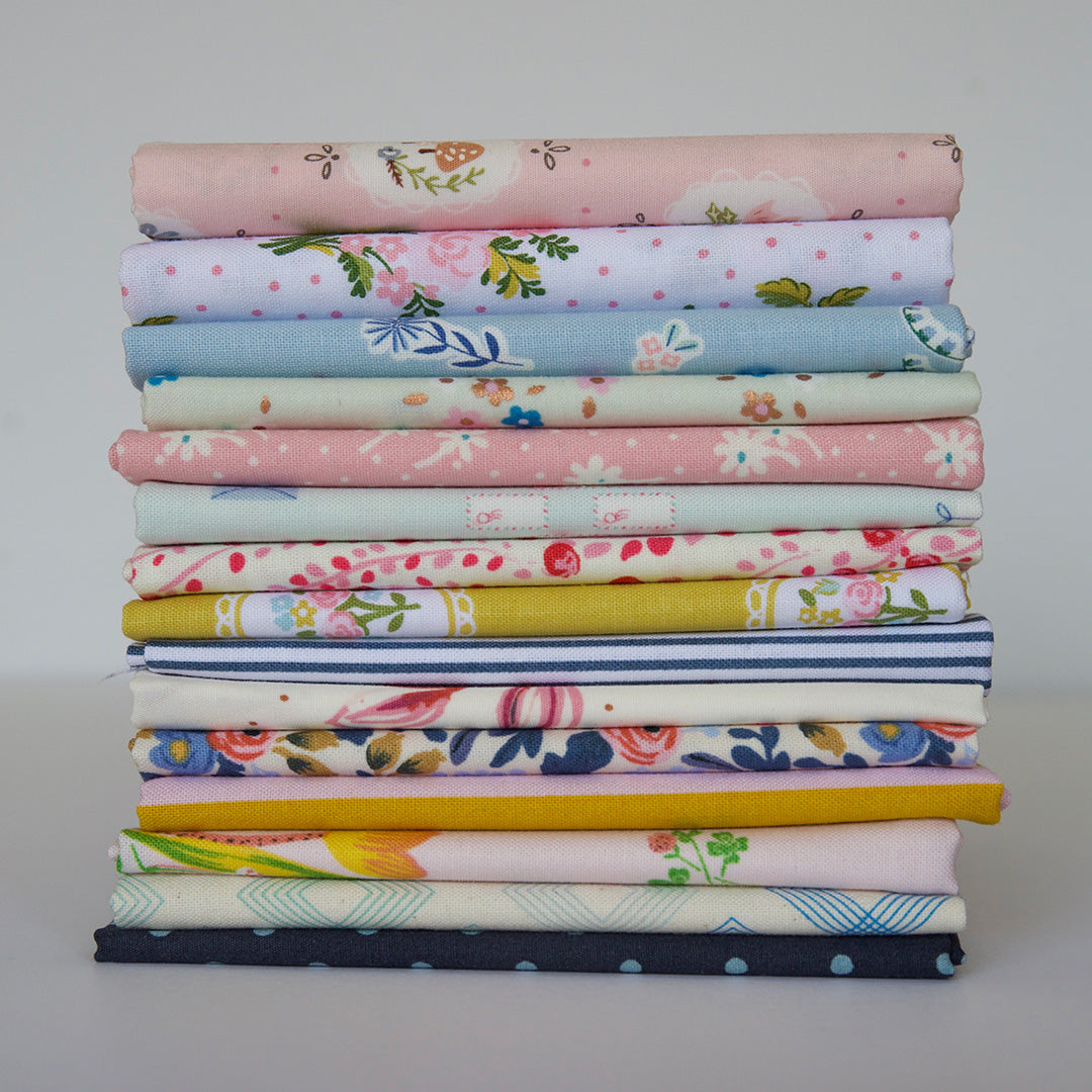 Scrappy fabric bundles by Maker Valley