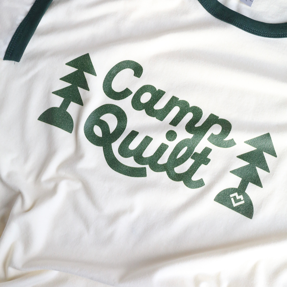 Camp Quilt - Ringer T-shirt (Cream)