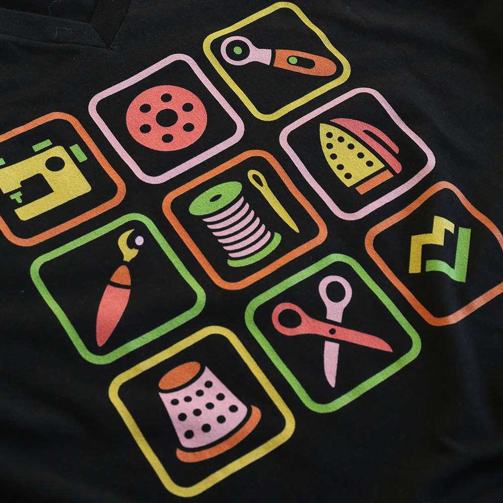 Sewing Symbols - T-Shirt (Black)