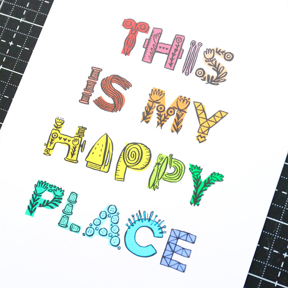 This Is My Happy Place - Print