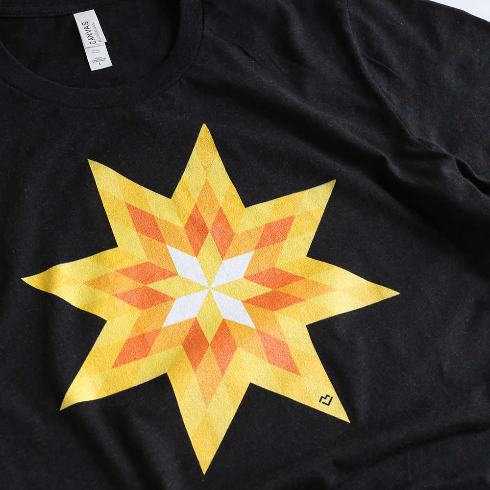 Lone Star - T-shirt (Candy Corn - Black)