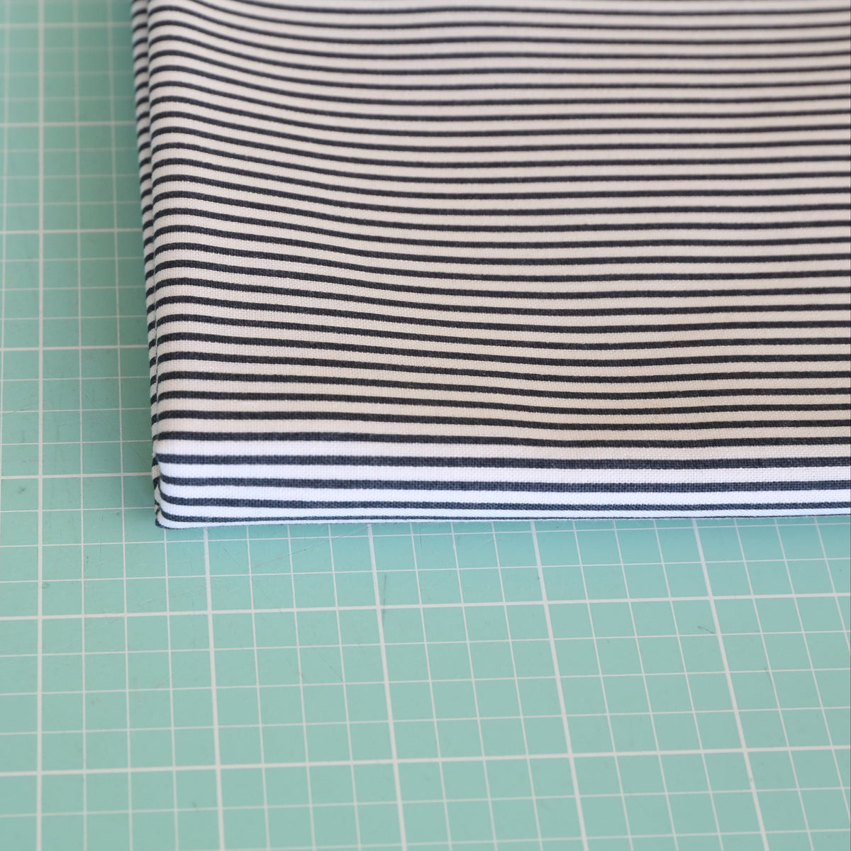 Dear Stella Dress Stripe (black) - 2/3 yard