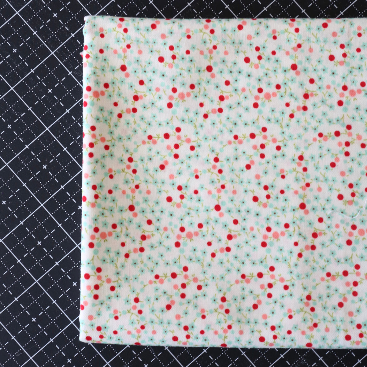 Scrumptious Berry (aqua) - 3/4 yard