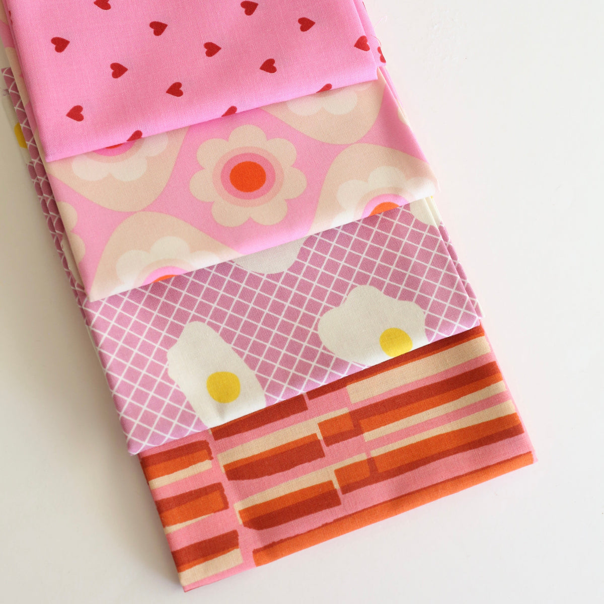Scrappy (Pink & Purple) - 4 Fat Quarter Bundle