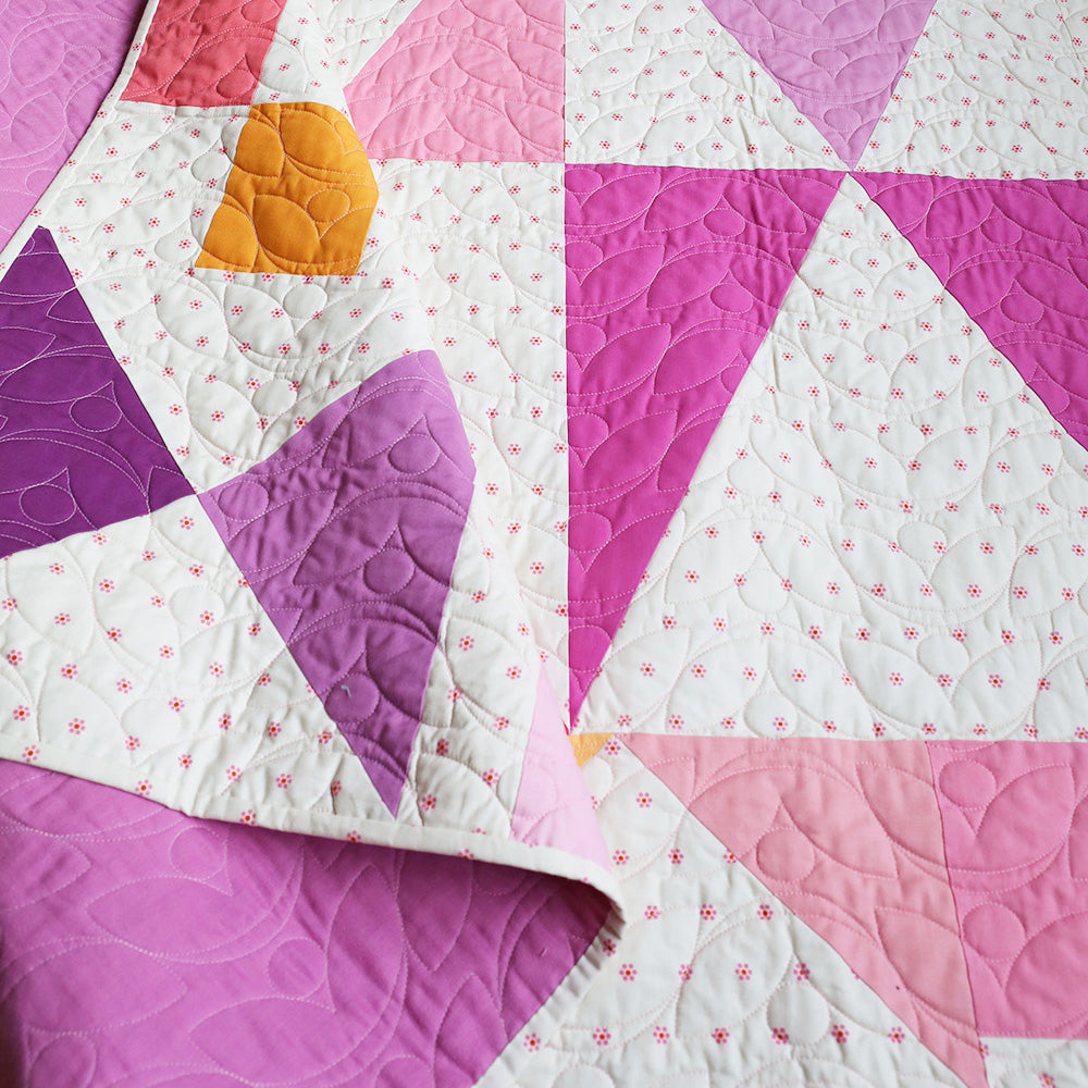 Modern Mosaic Quilt Kit - 13 Color Version (Rapunzel)