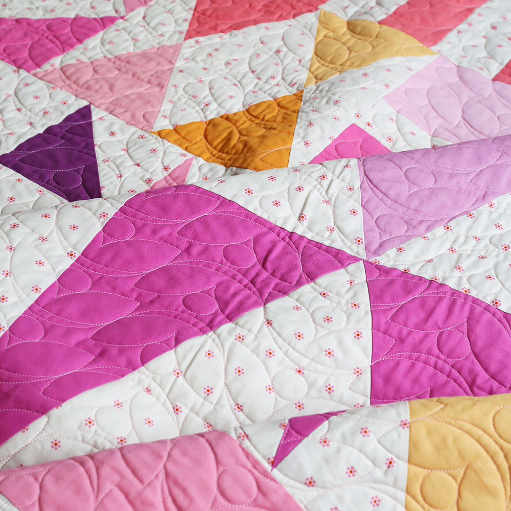 Modern Mosaic Quilt Kit - 13 Color Version (Rapunzel)