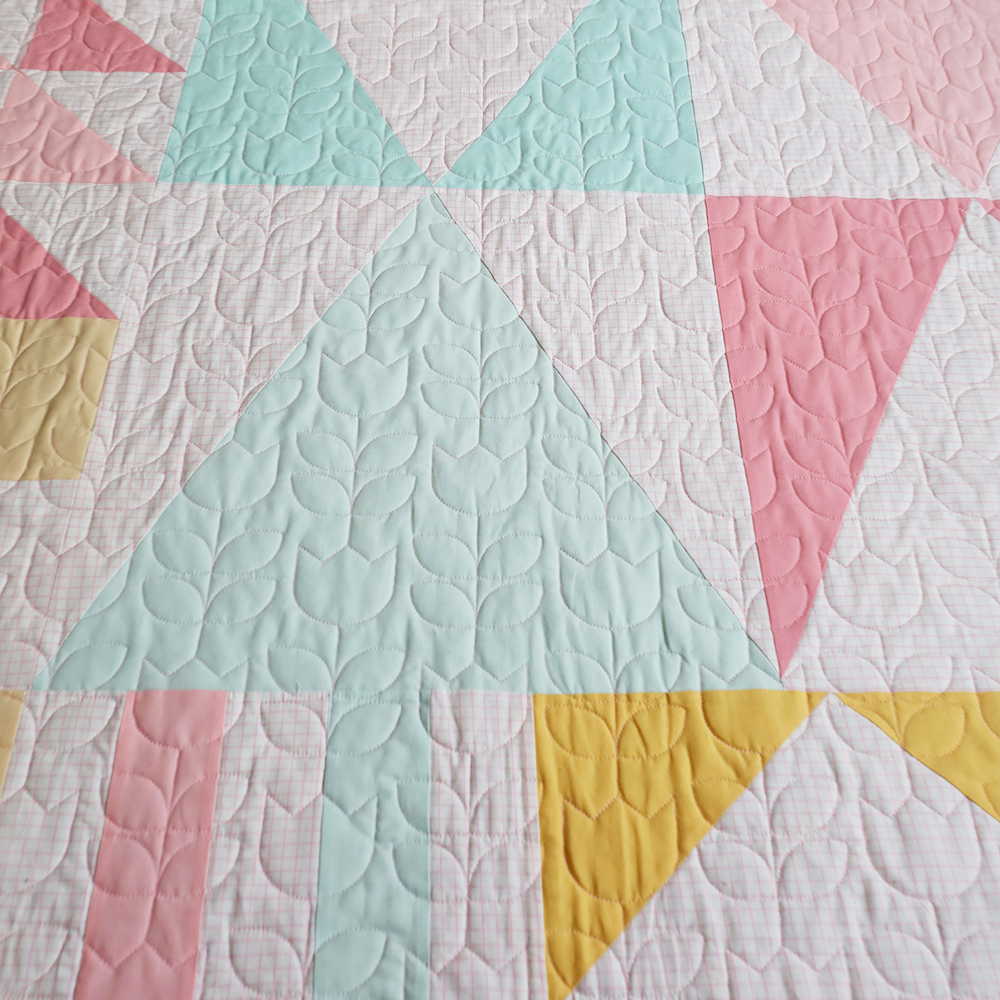 Modern Mosaic Quilt Kit - 7 Color Version (Pastels)
