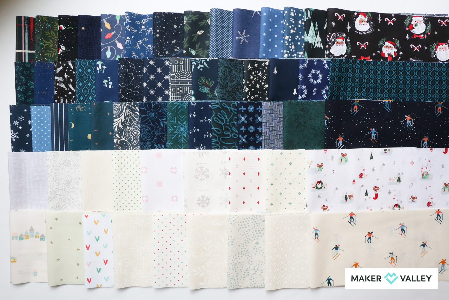 Happy Christmas Quilt Kit - Navy