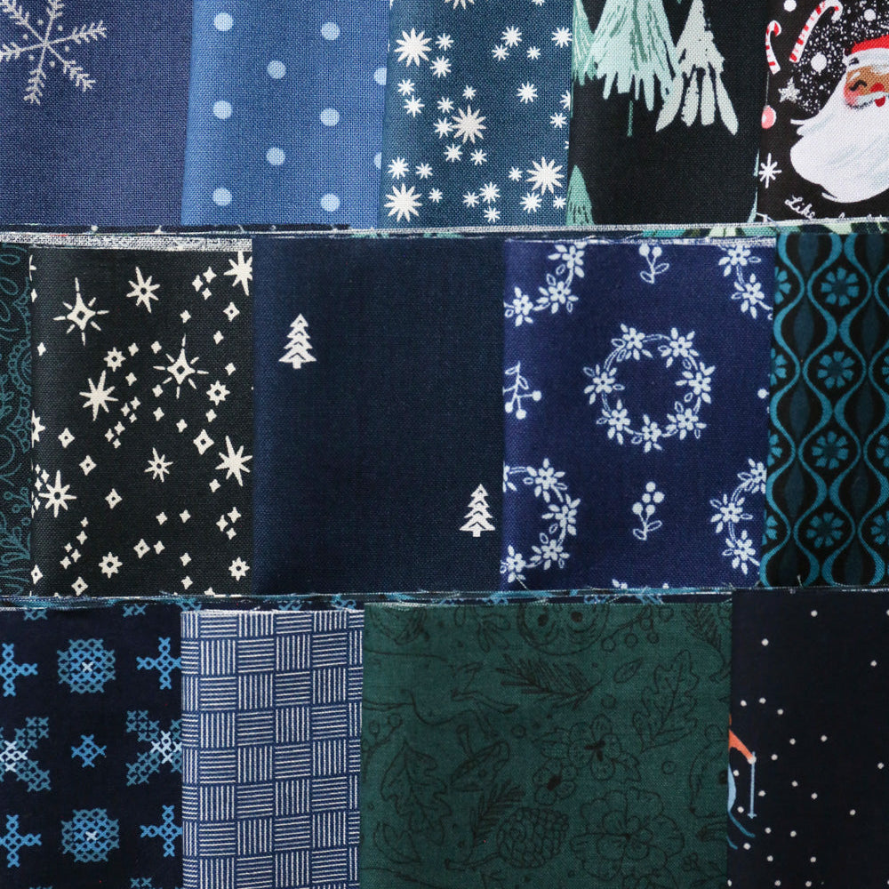Happy Christmas Quilt Kit - Navy