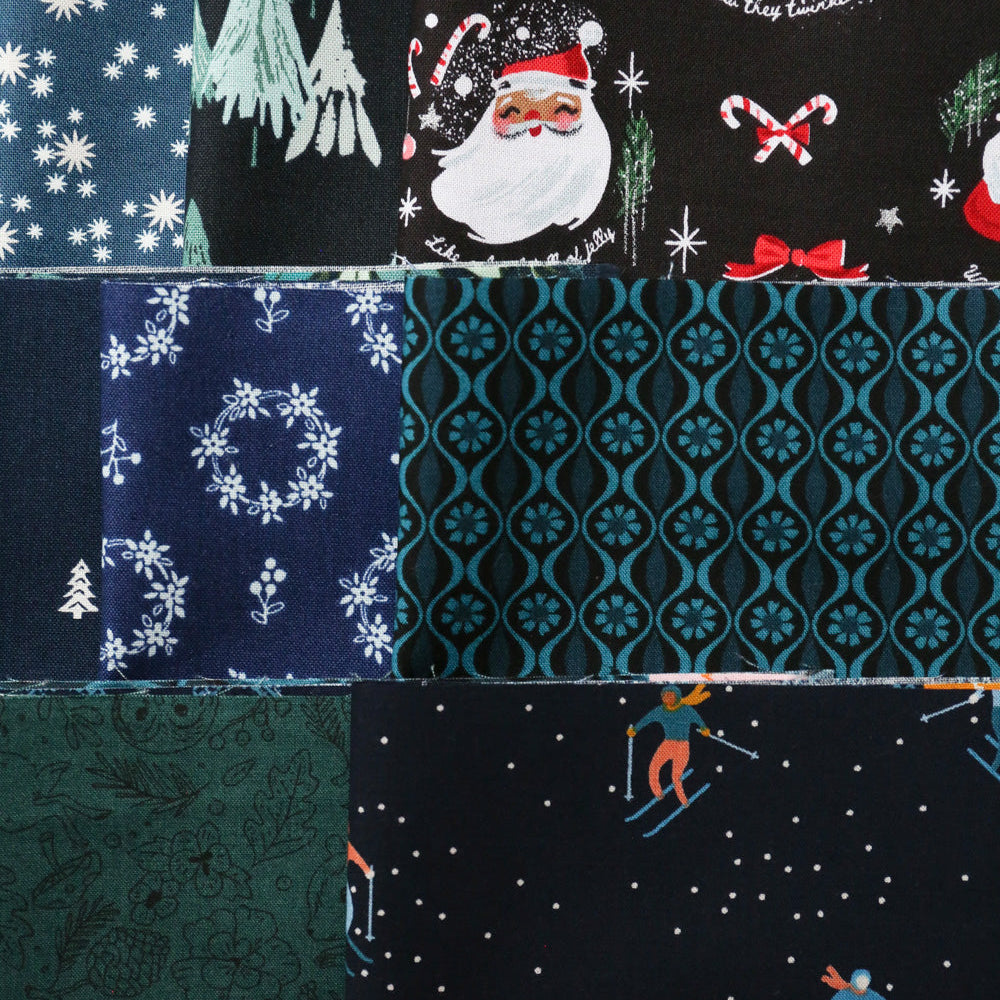 Happy Christmas Quilt Kit - Navy