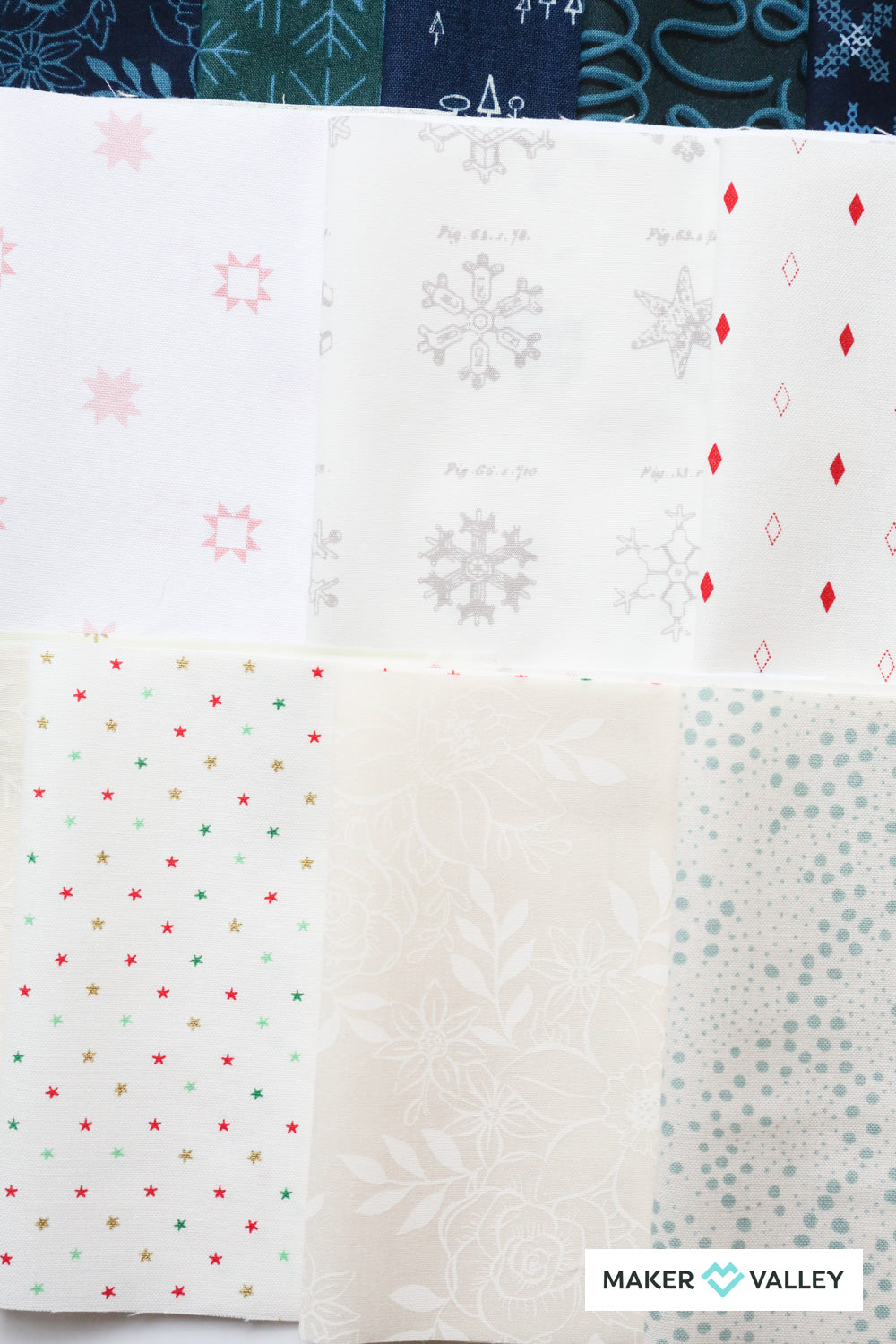 Happy Christmas Quilt Kit - Navy