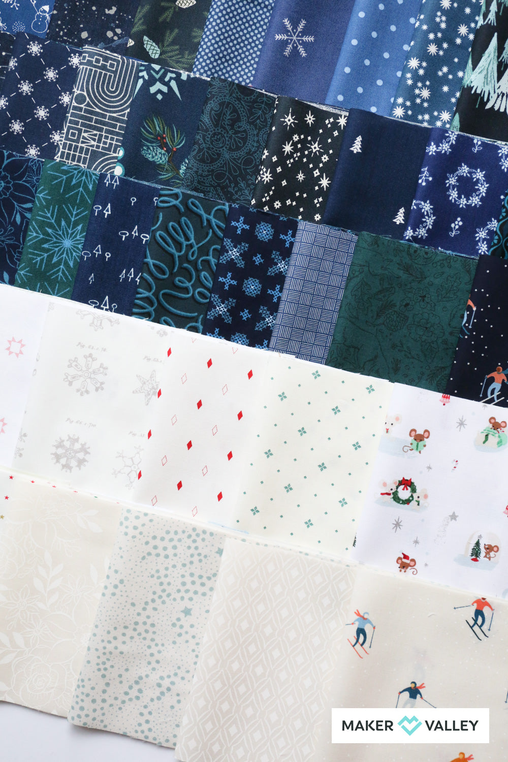 Happy Christmas Quilt Kit - Navy