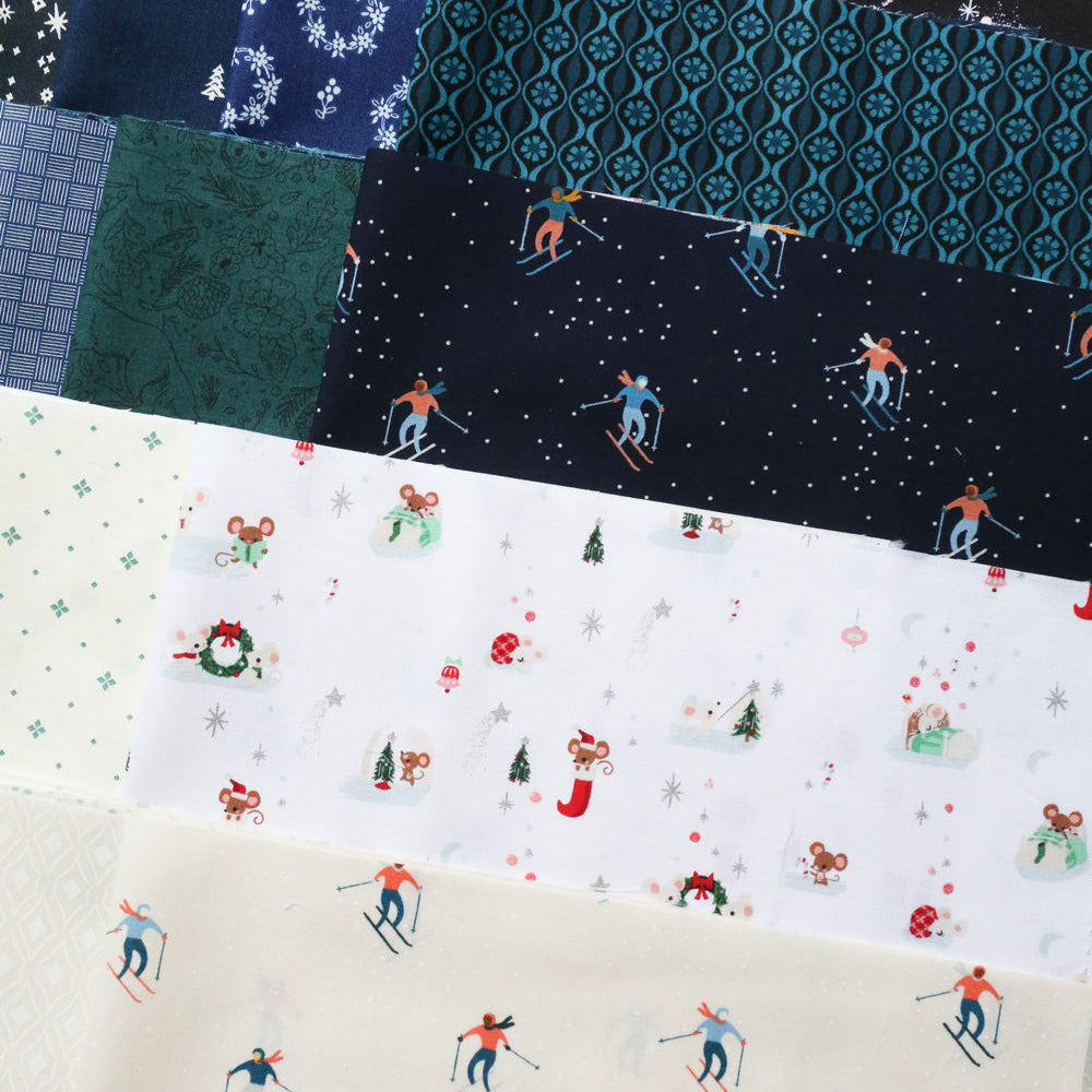 Happy Christmas Quilt Kit - Navy