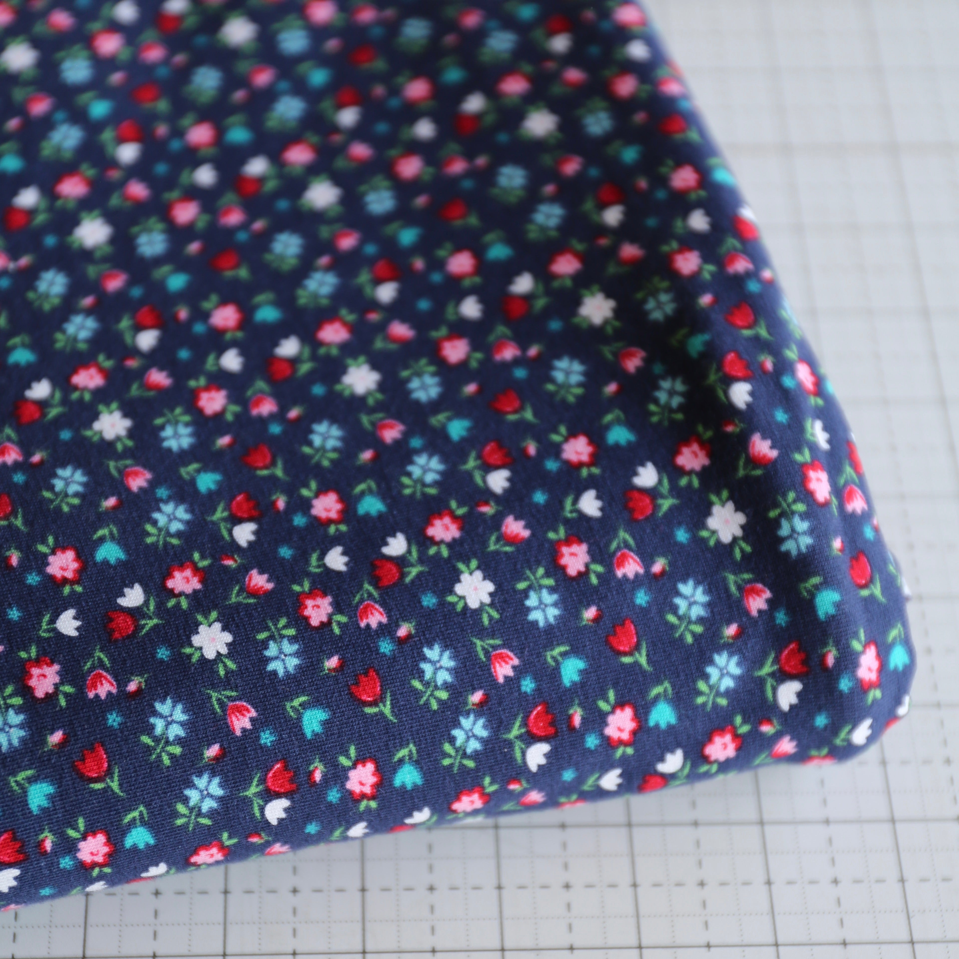 Tasha Noel A Little Sweetness Knit (Navy) - 2 Yards KNIT