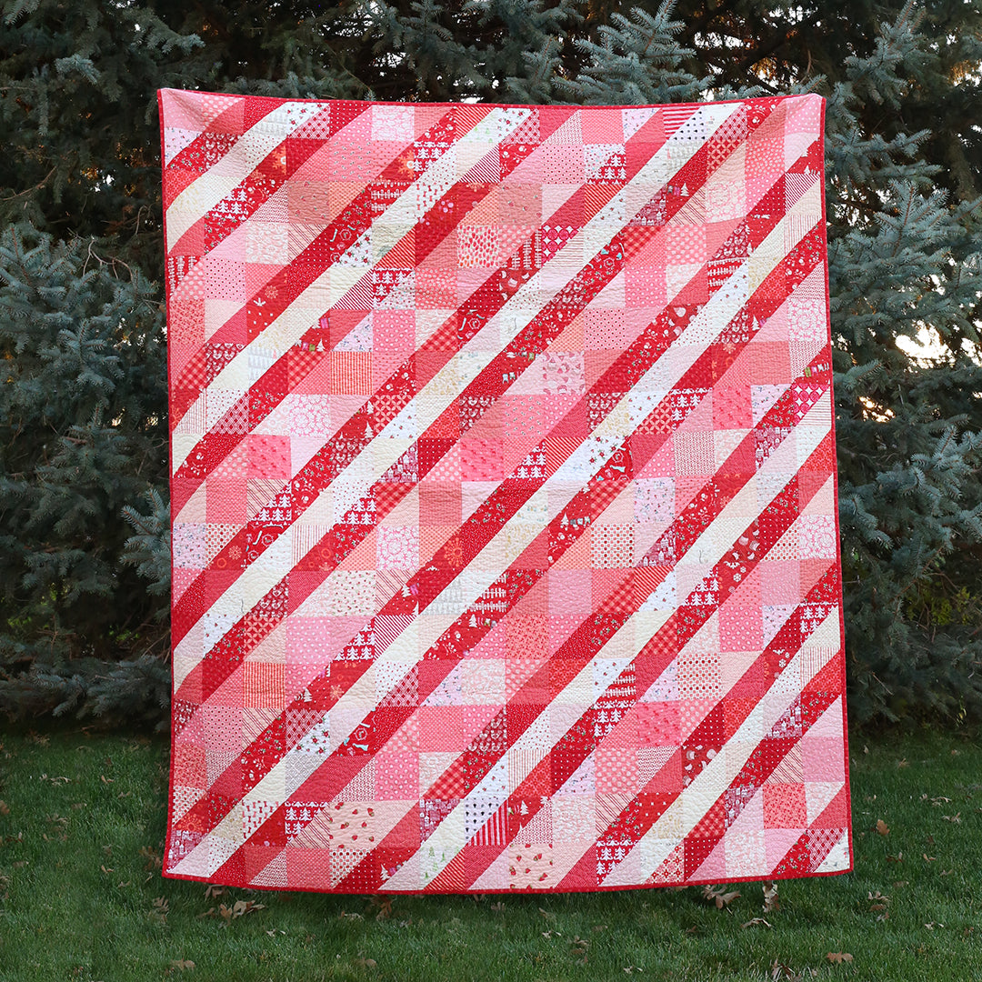 Peppermint Striped Quilt Tutorial - Downloadable PDF