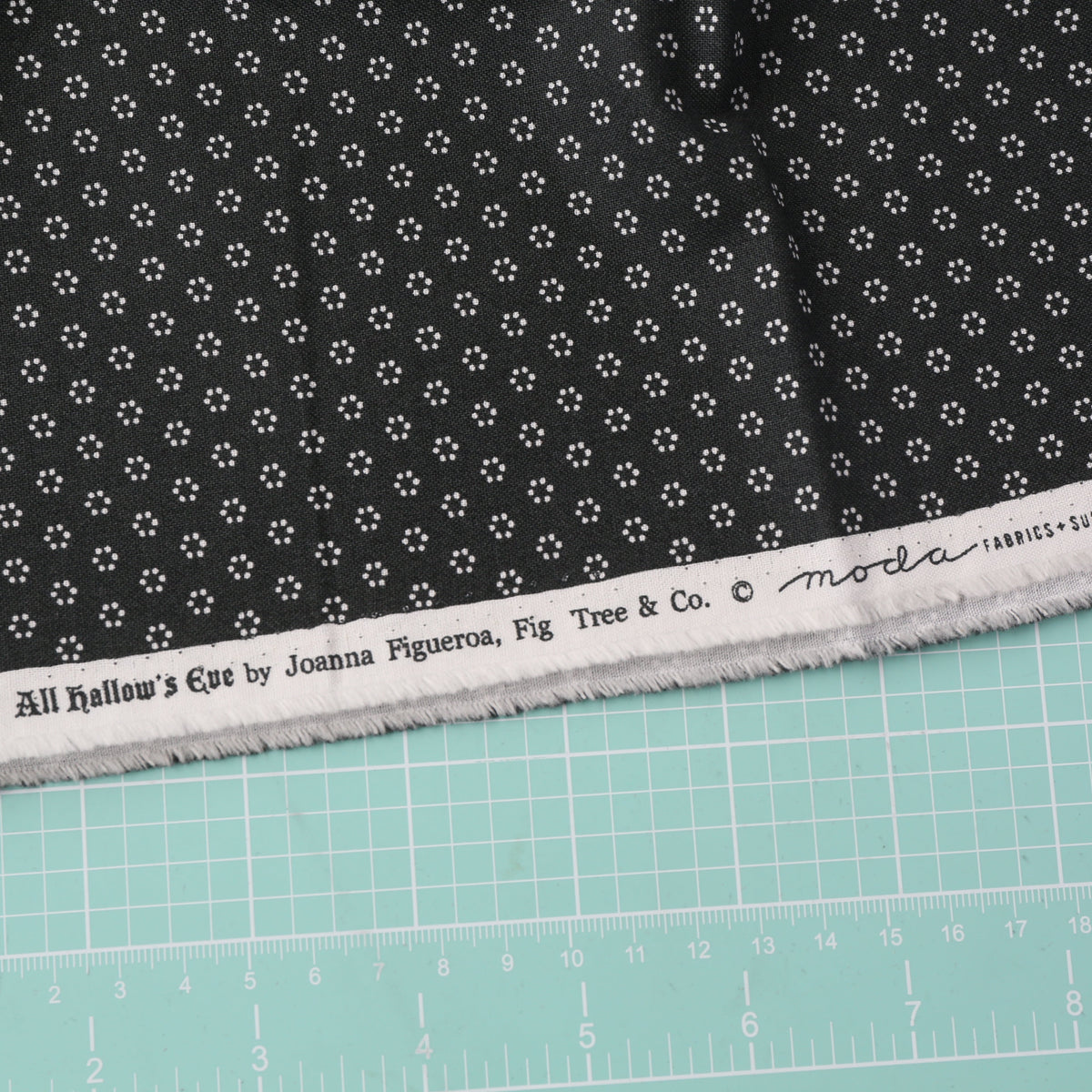 All Hallow's Eve by Joanna Figueroa (black) - 1 Yard