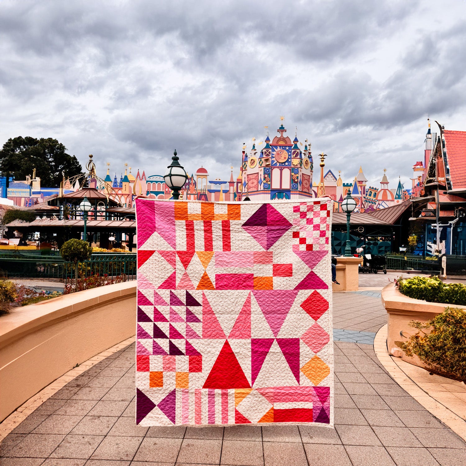 Modern Mosaic Quilt Kit - 13 Color Version (Rapunzel)