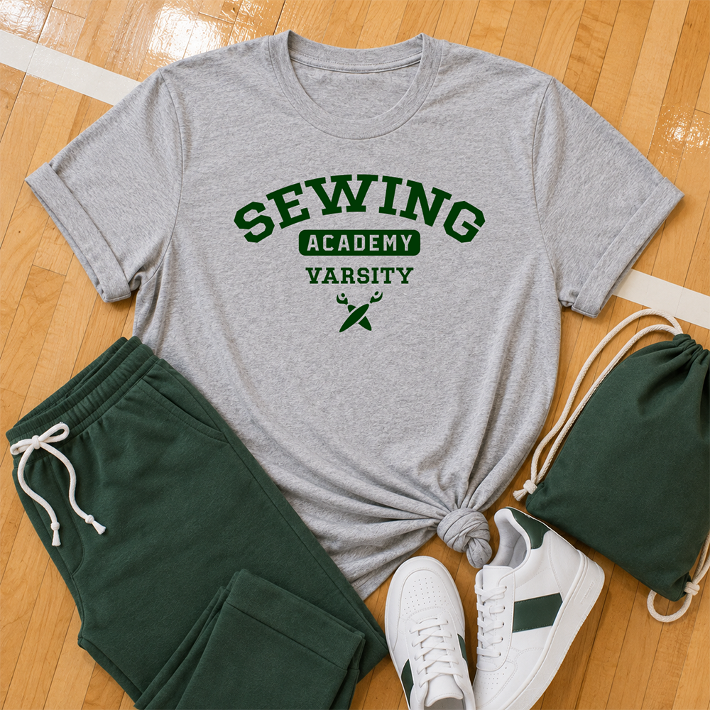 Sewing Academy: Varsity - T-shirt (Gray)