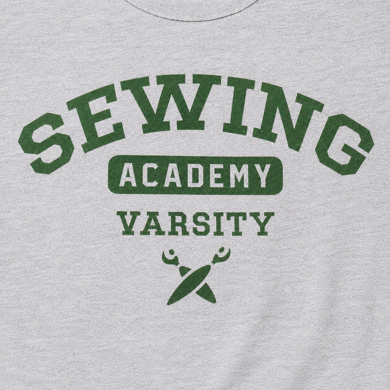 Sewing Academy: Varsity - V-neck T-shirt (Gray)