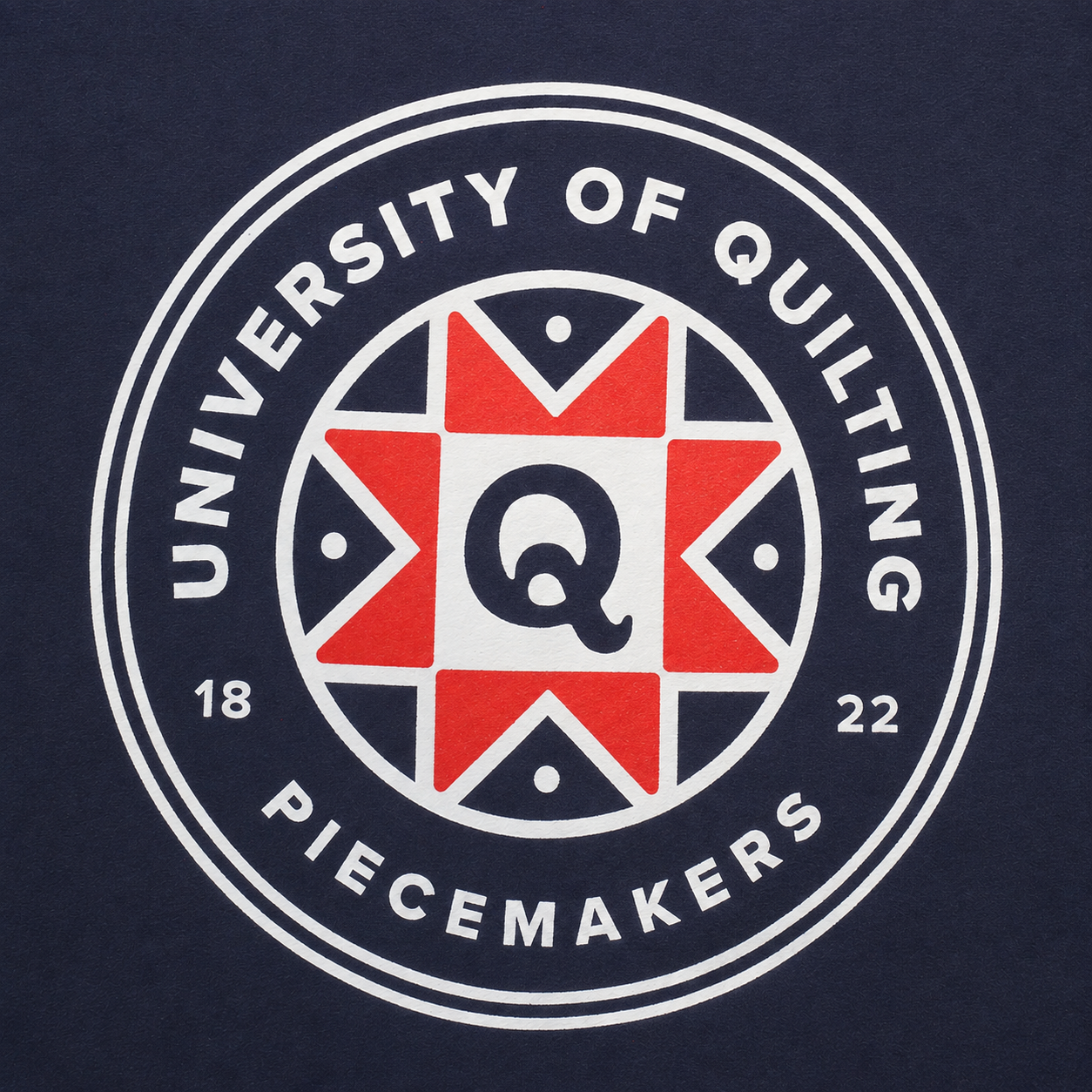 University of Quilting: Emblem - T-shirt (Navy)