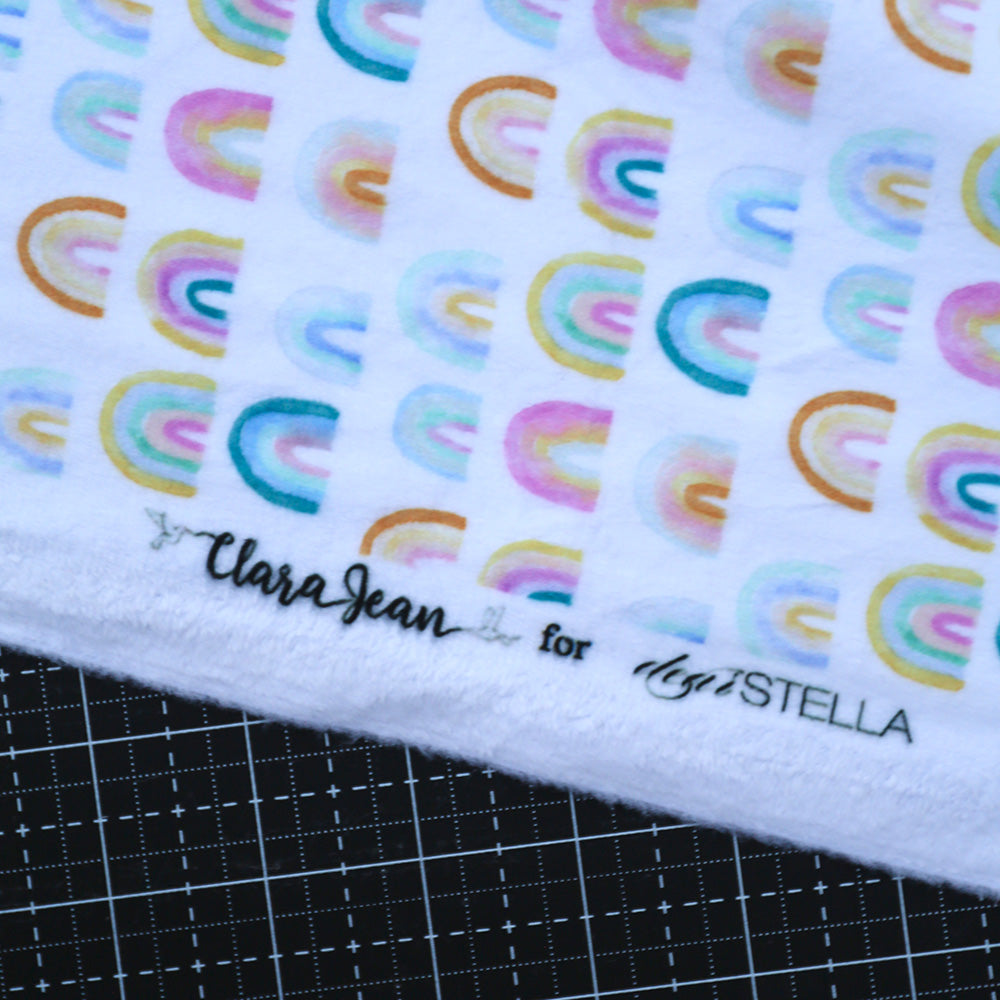 58/60" Wideback Minky - Over the Rainbow by Clara Jean - Yardage