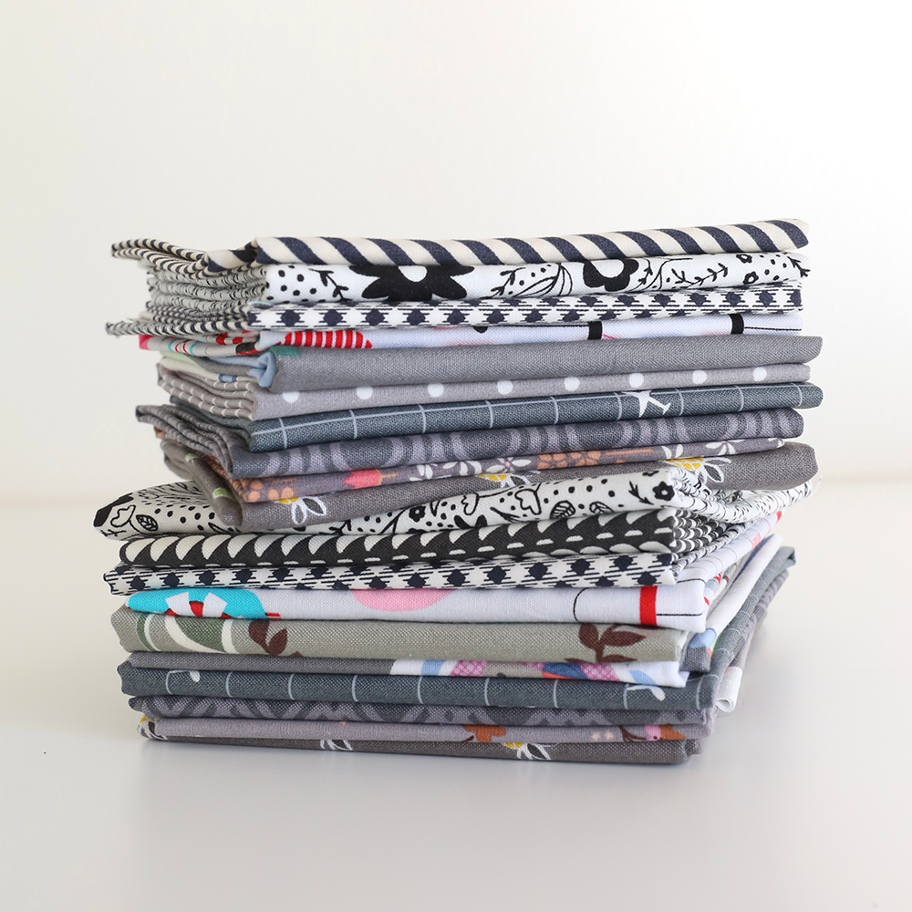 Scrappy Mystery (Gray) - Fat Quarter Bundle