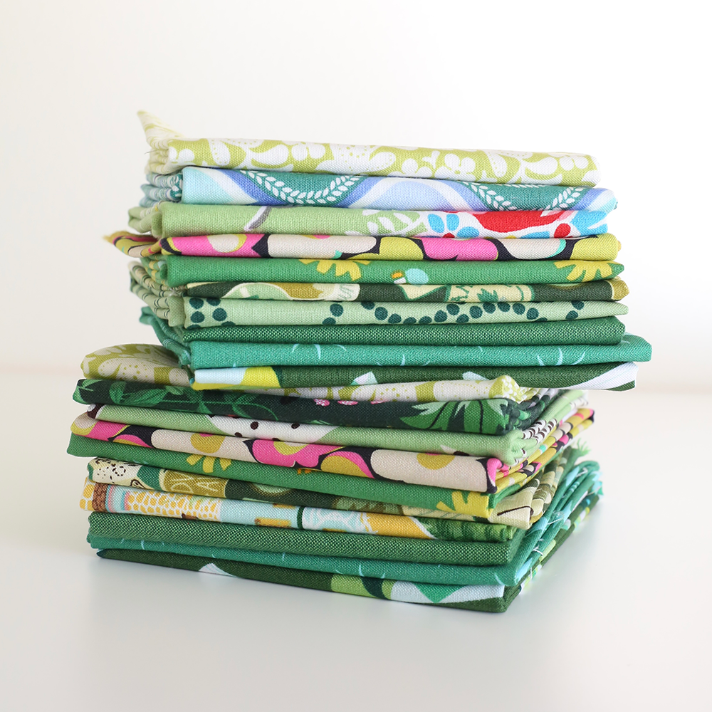 Scrappy Mystery (Green) - Fat Quarter Bundle