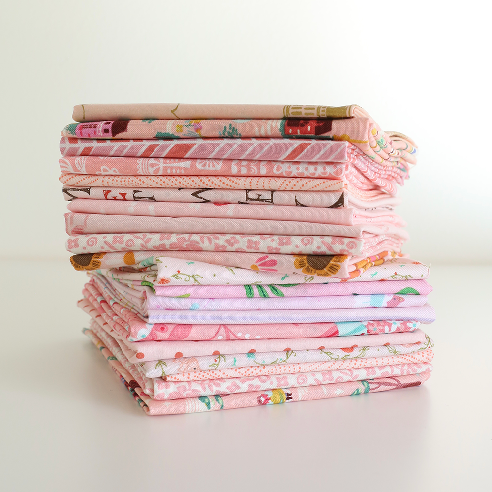 Scrappy Mystery (Light Pink) - Fat Quarter Bundle