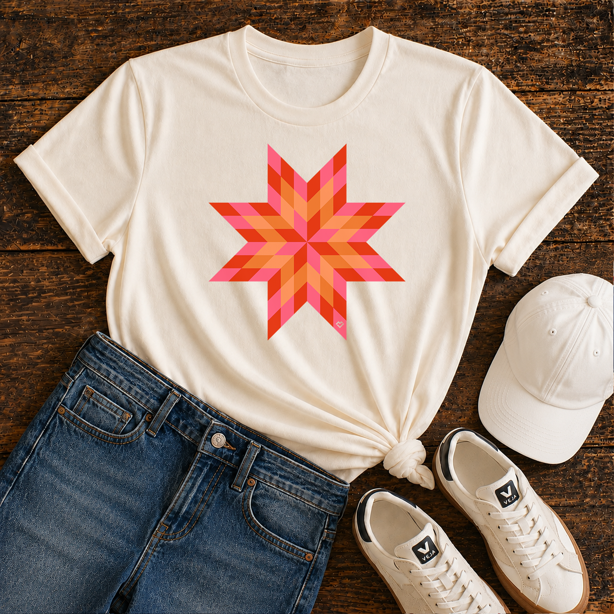 Lone Star - T-shirt (Cream)