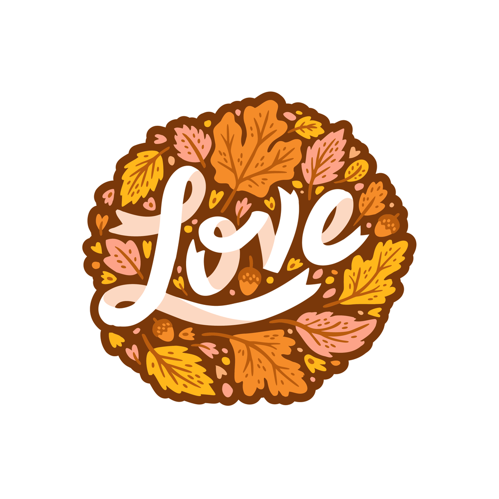Love of Fall - Sticker