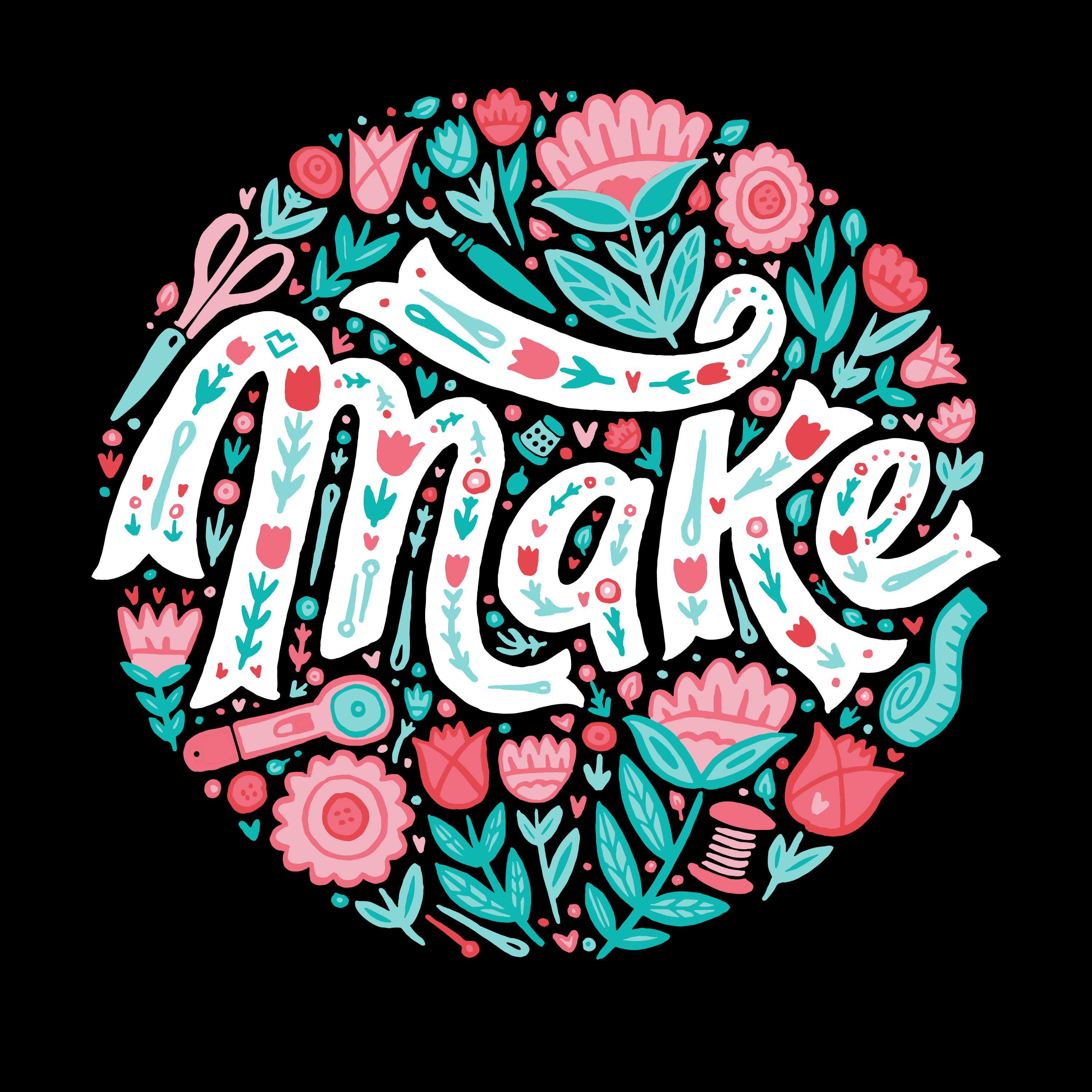 Make Floral - T-Shirt