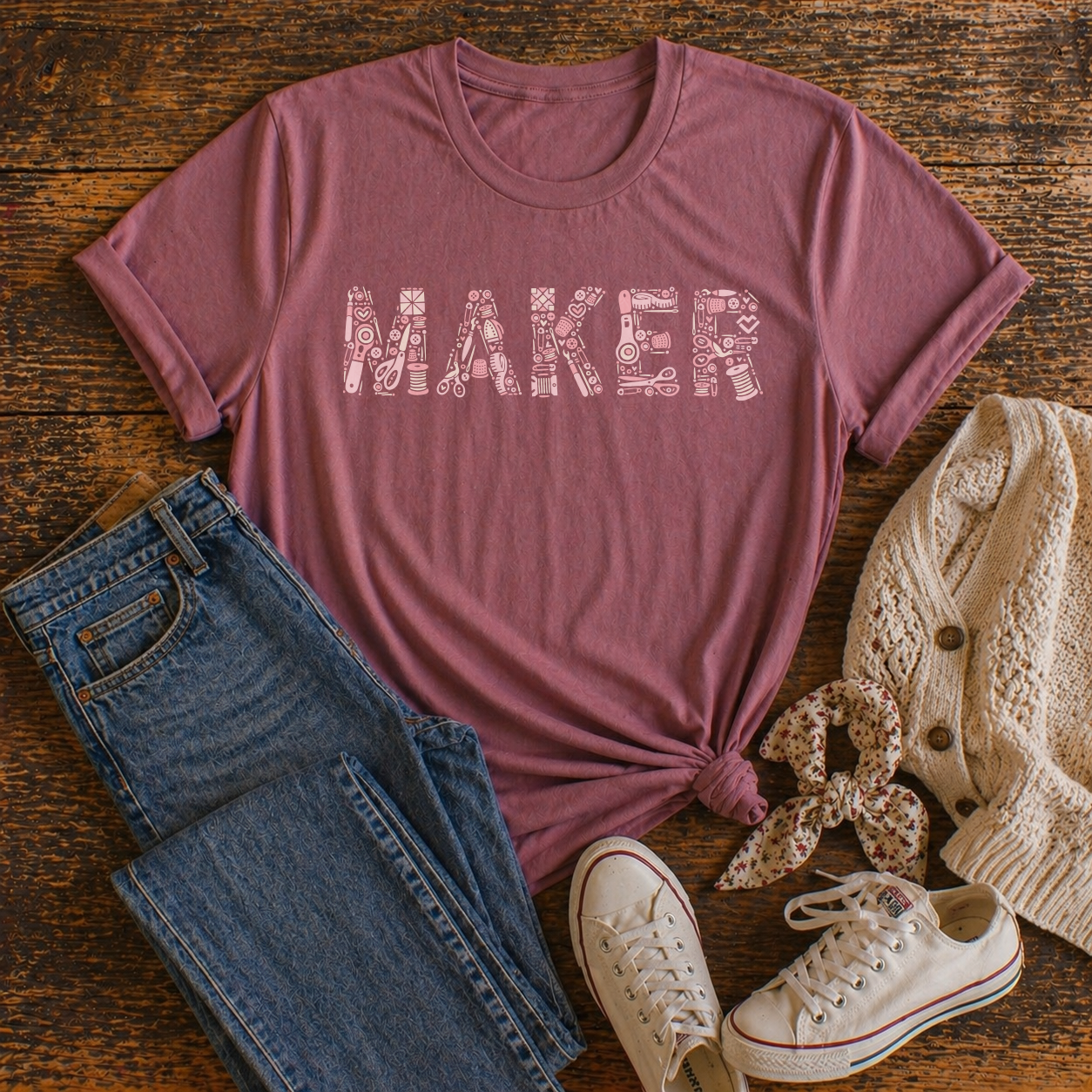 Sewing Maker - T-Shirt (Blush)