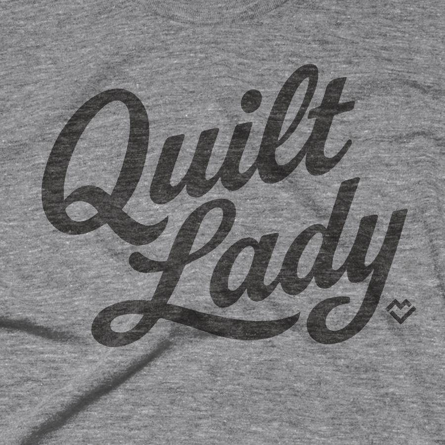 Quilt Lady - T-shirt (Heather Gray)