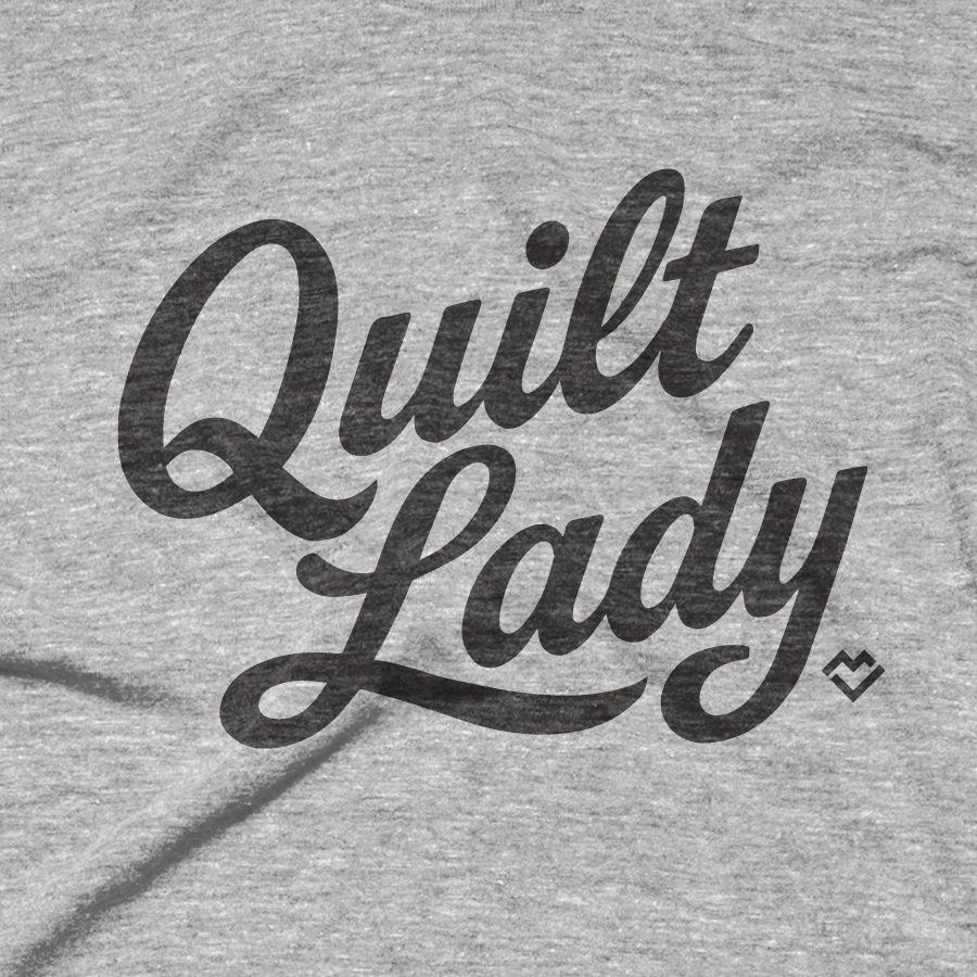 Quilt Lady - T-shirt (Heather Gray)