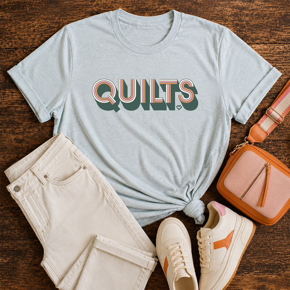 Quilts - T-shirt (Sky)