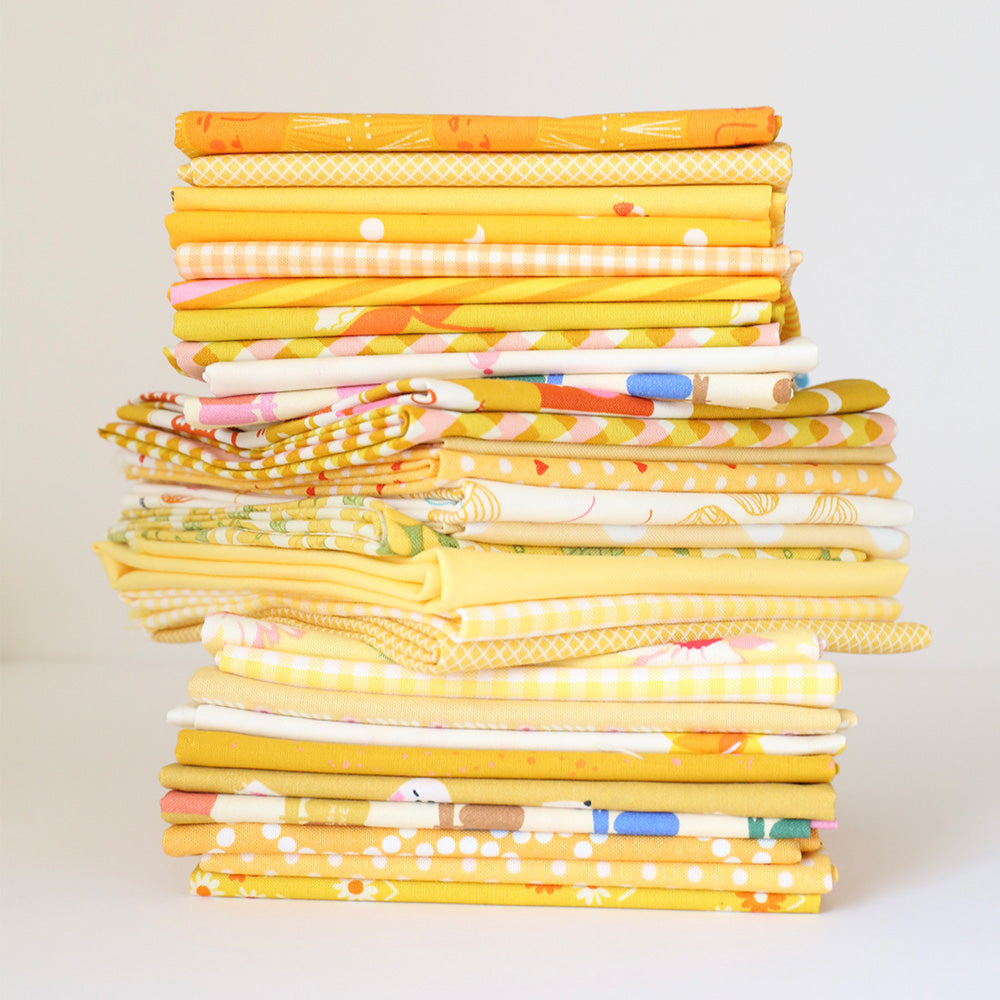 Scrappy Mystery (Yellow) - Fat Quarter Bundle