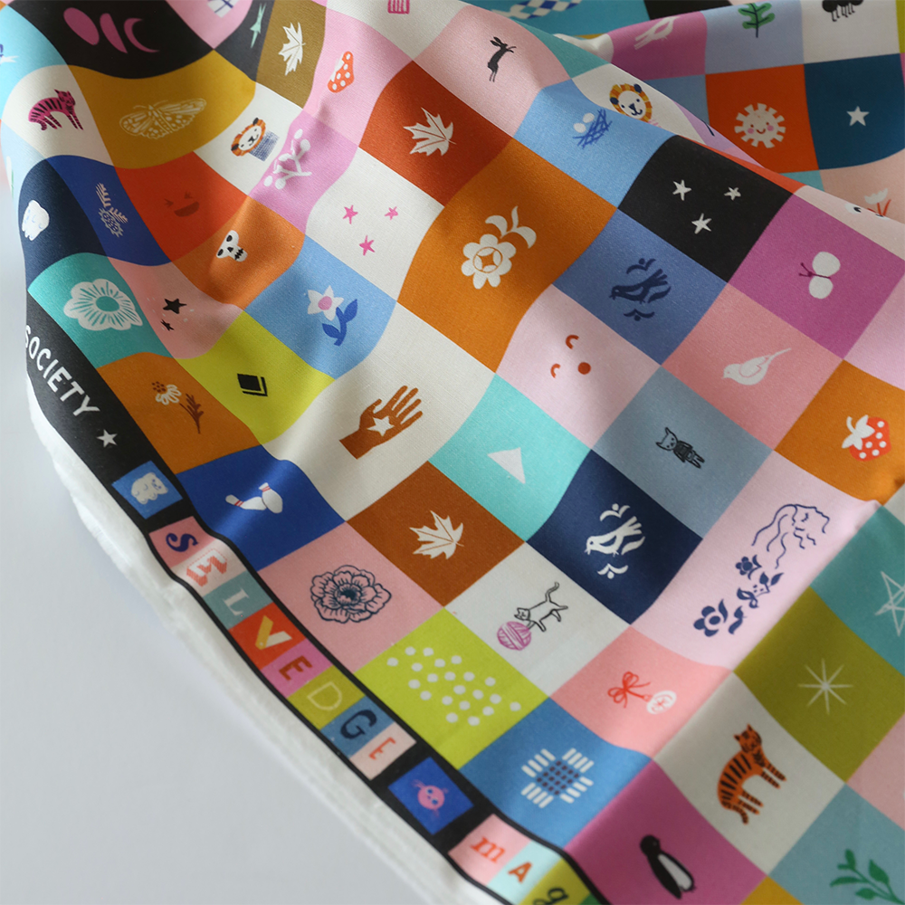 Selvedge Magic Multi Icons Yardage - 1 ¼ Yard