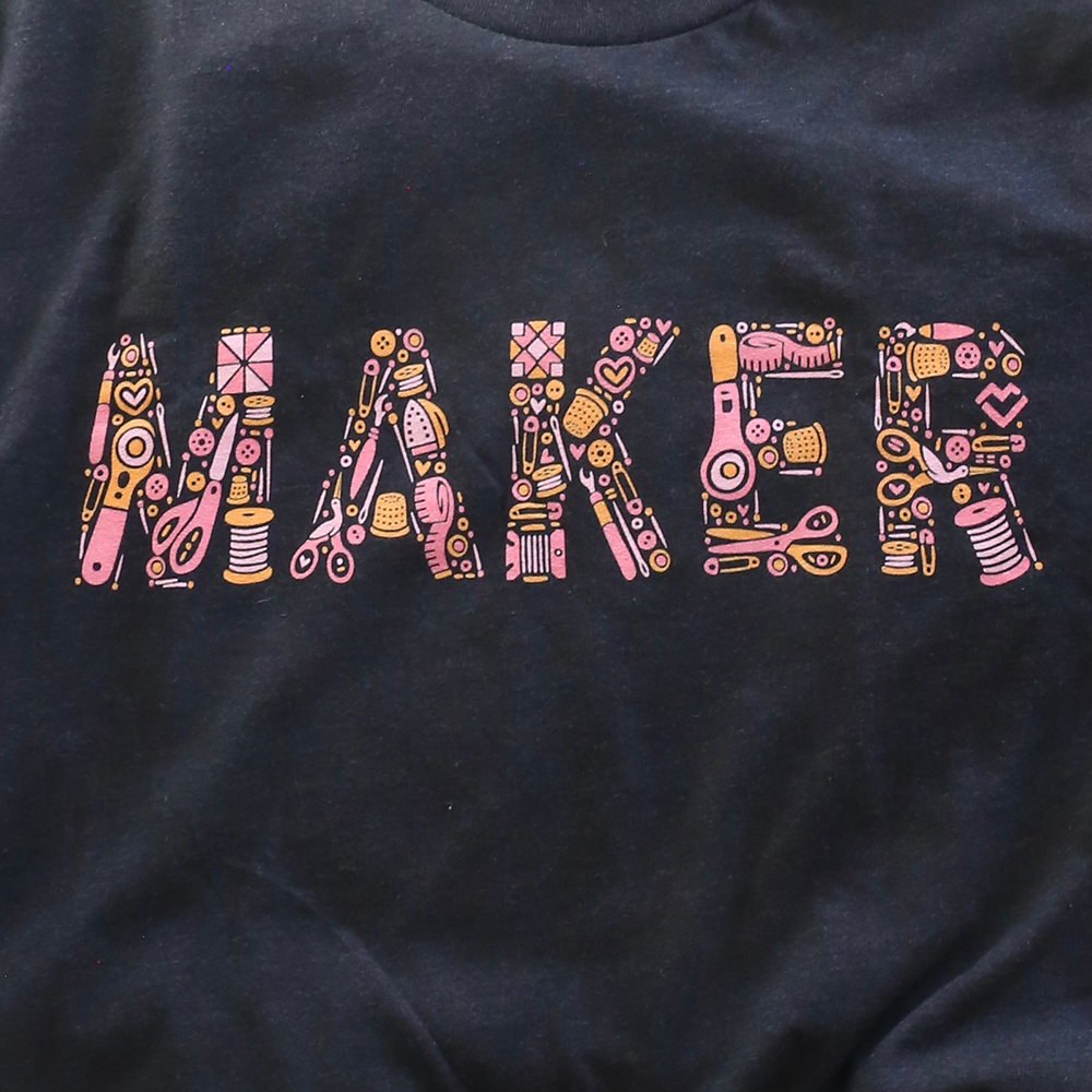 Sewing Maker (Black) - T-shirt