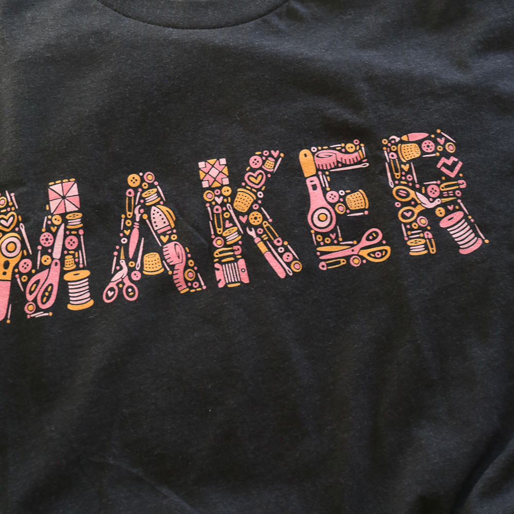 Sewing Maker (Black) - T-shirt