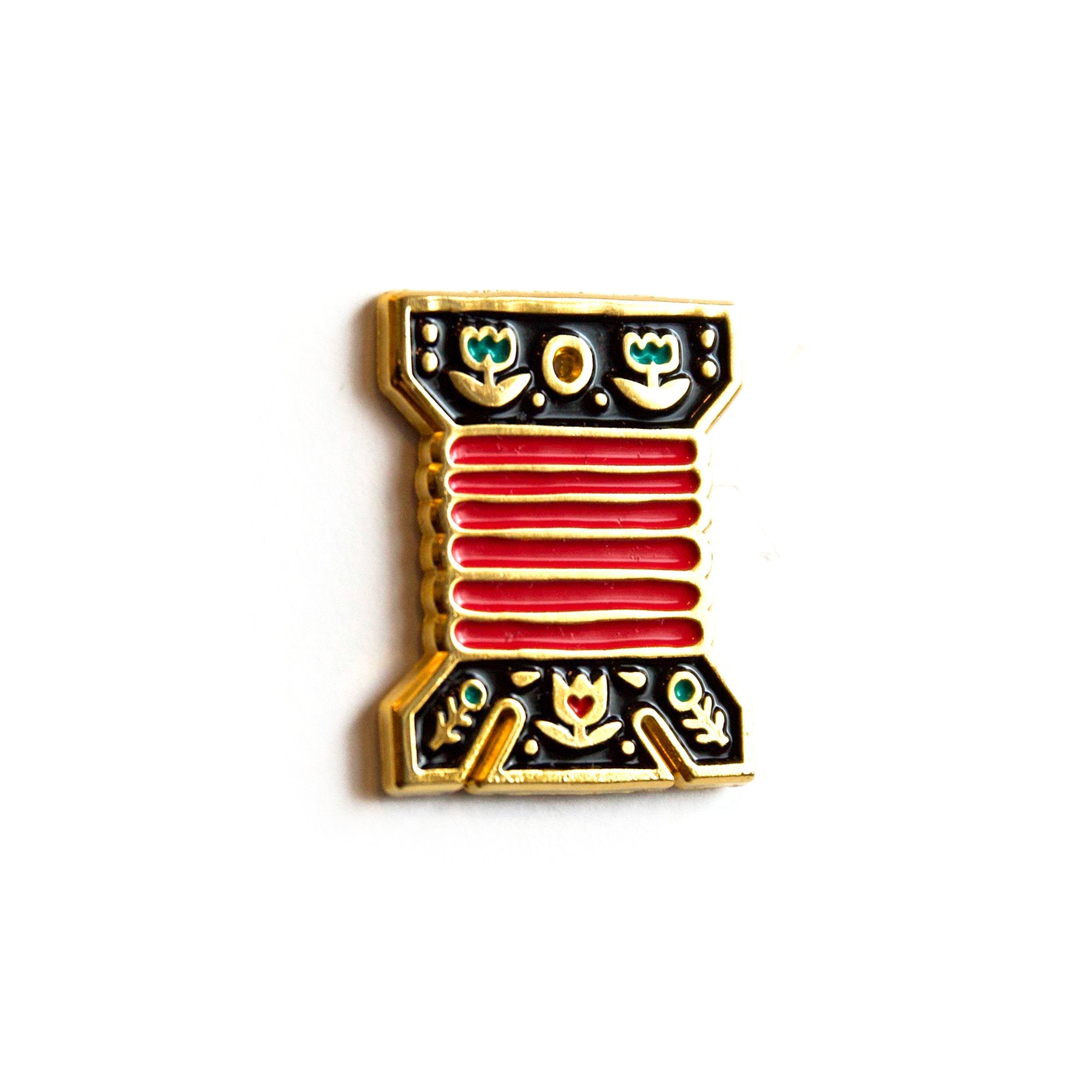 Embroidery Bobbin - Enamel Pin