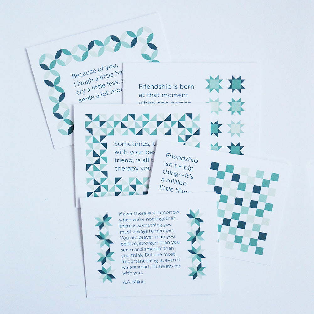 Quilty Friendship Cards - 10 pack