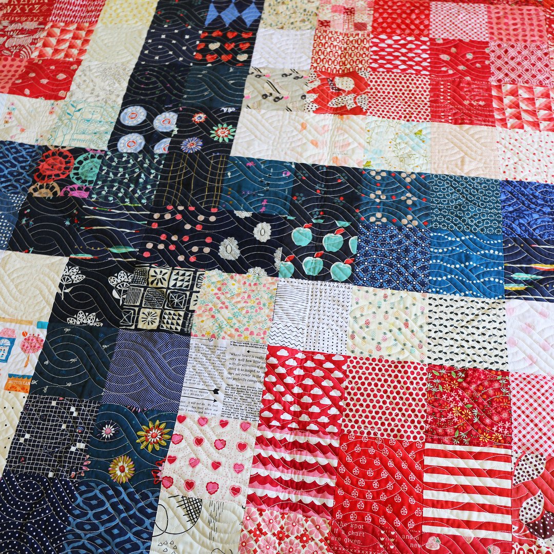 Nordic - Norway Flag Quilt Pattern - Paper Pattern - Maker Valley