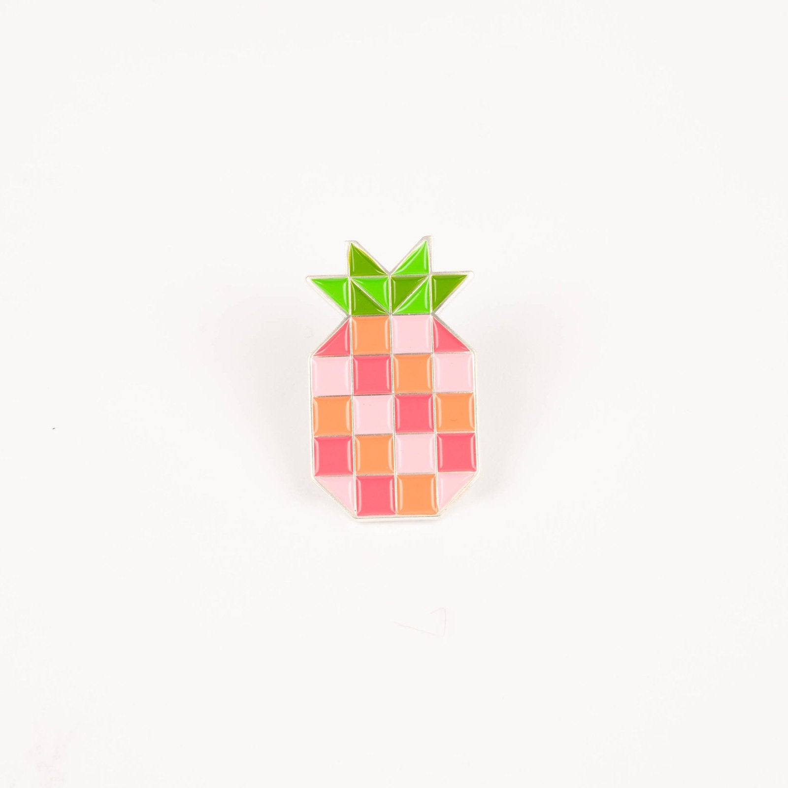 Pineapple Block - Enamel Pin - Maker Valley