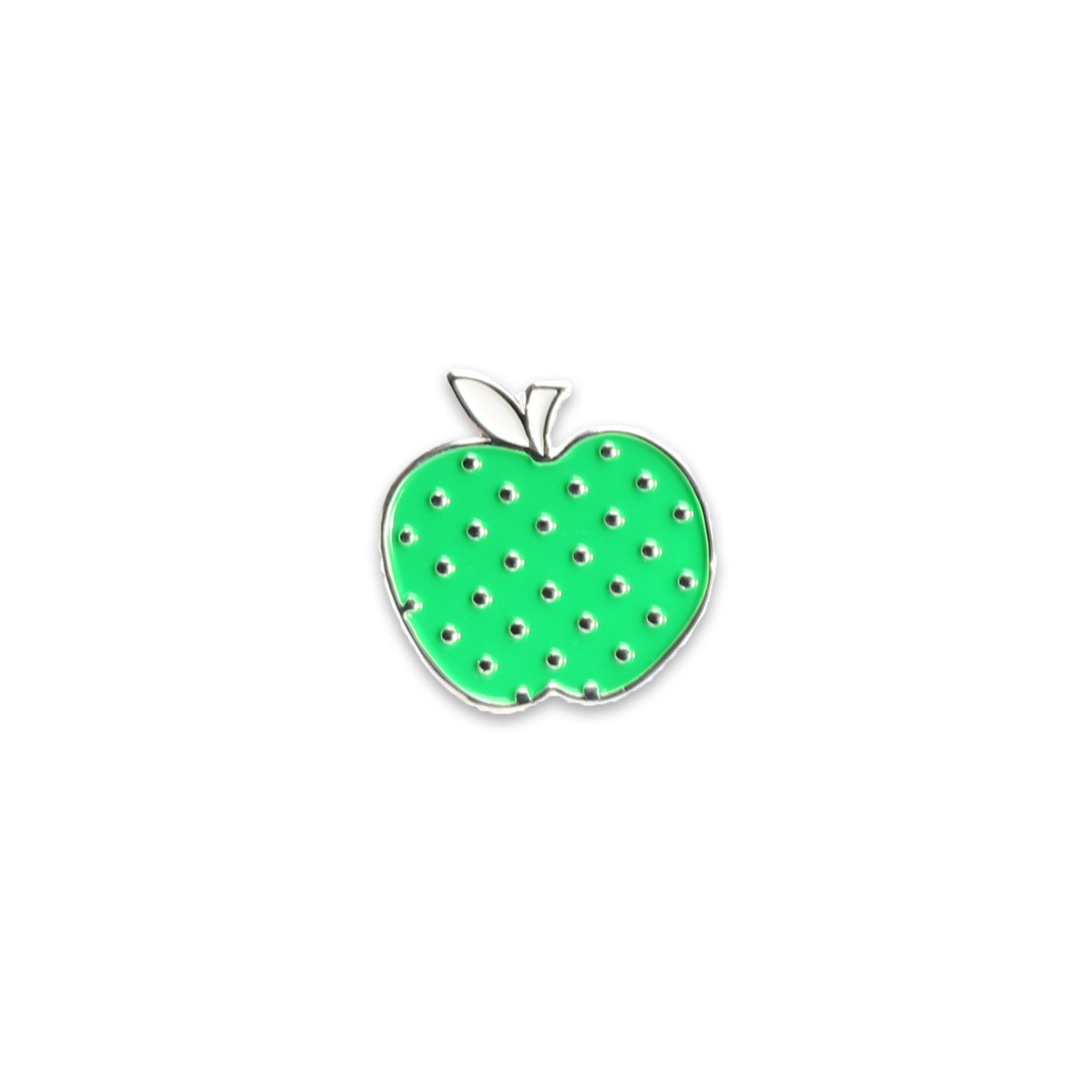 Polka Dot Apple Enamel Pin (By Diary of a Quilter) - Maker Valley