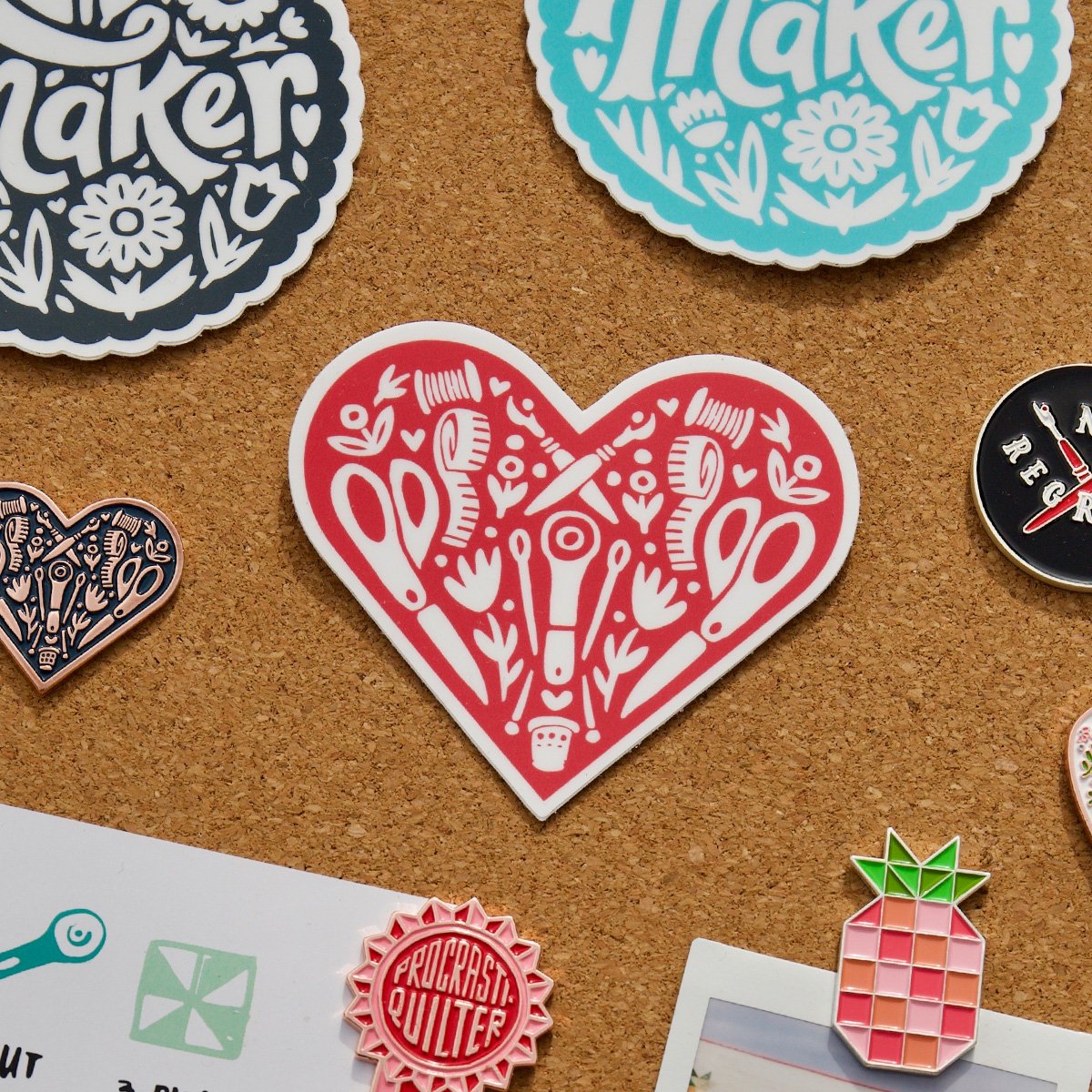 Sewing Heart - Sticker