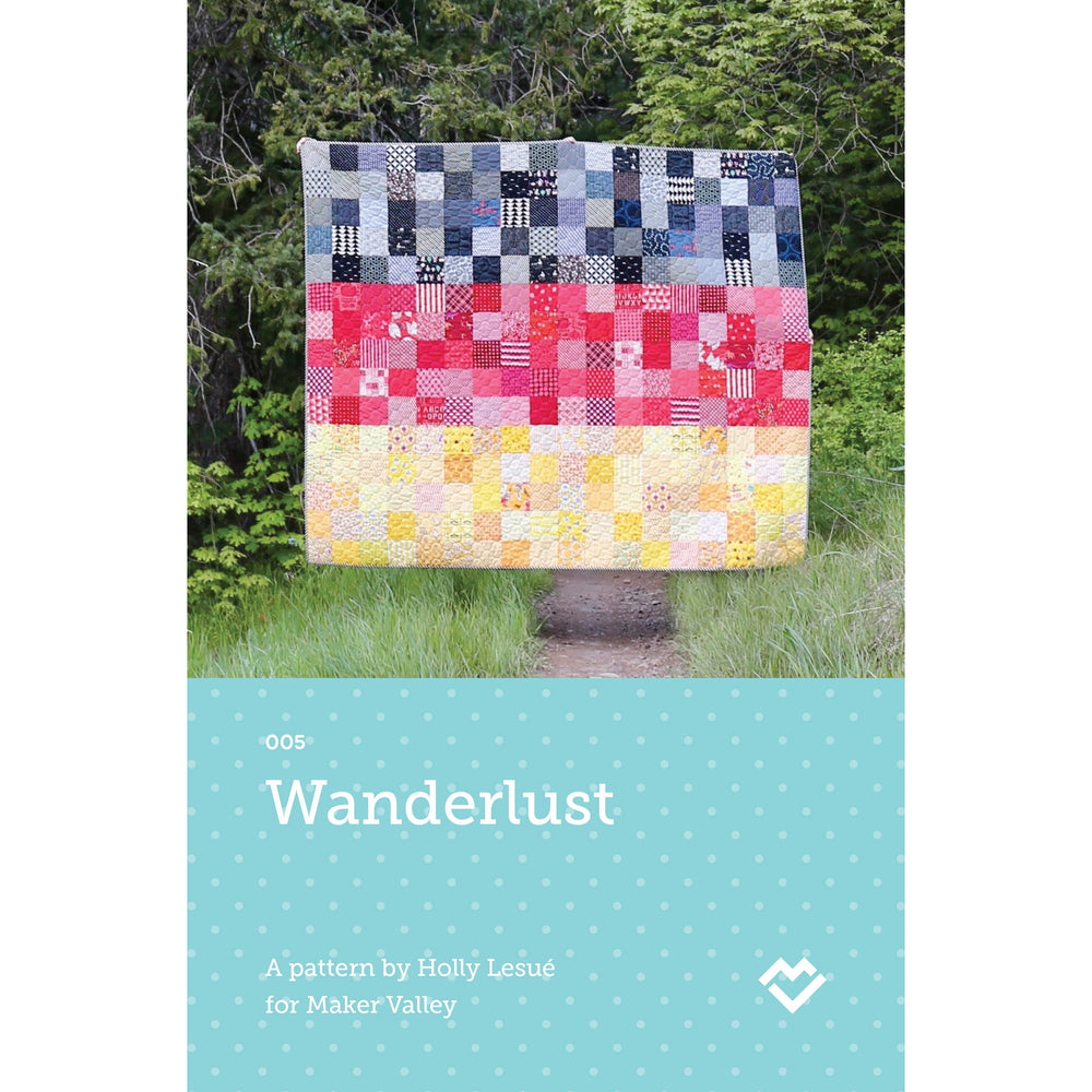 Wanderlust - Germany Flag Quilt Pattern - Paper Pattern - Maker Valley