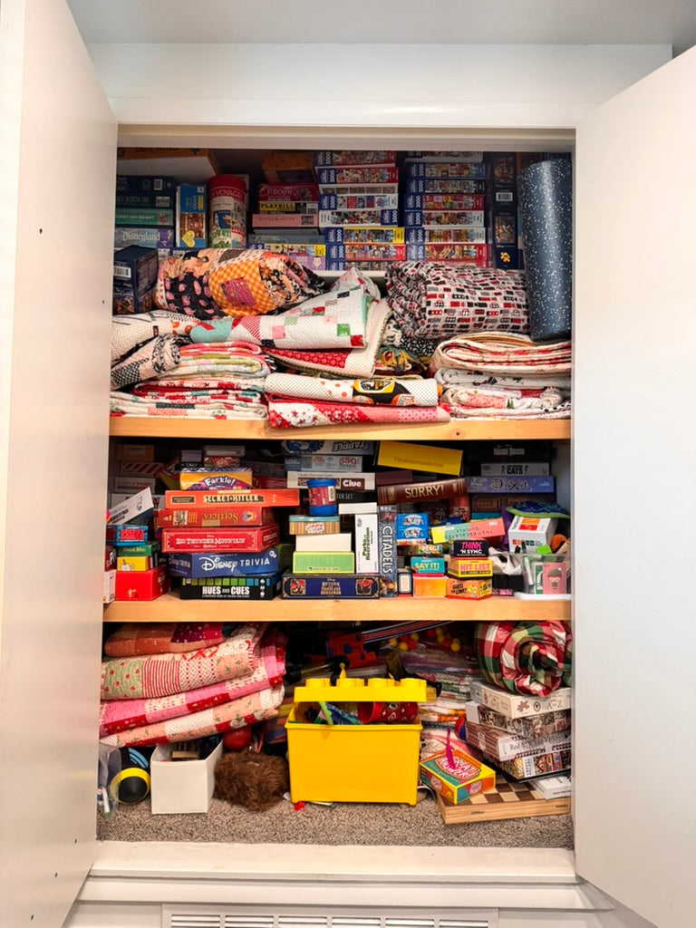 A Quilt Closet Clean-Out + A New Pattern in the Works + Camp Tees!