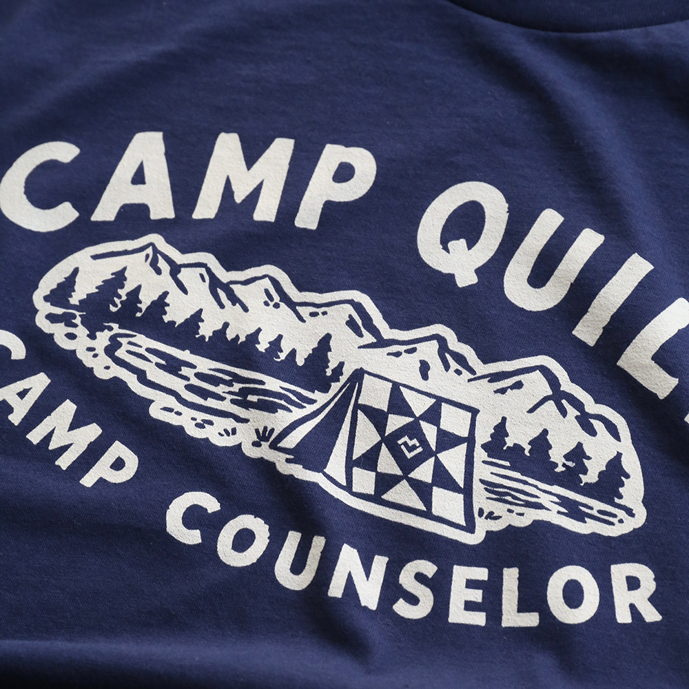 Camp Quilt Counselor - T-shirt (Navy)