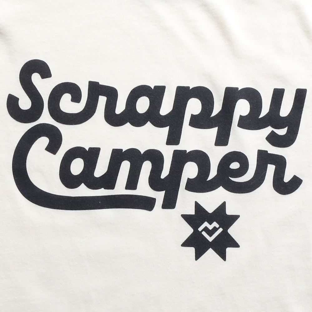 Scrappy Camper - Ringer T-shirt (Cream)
